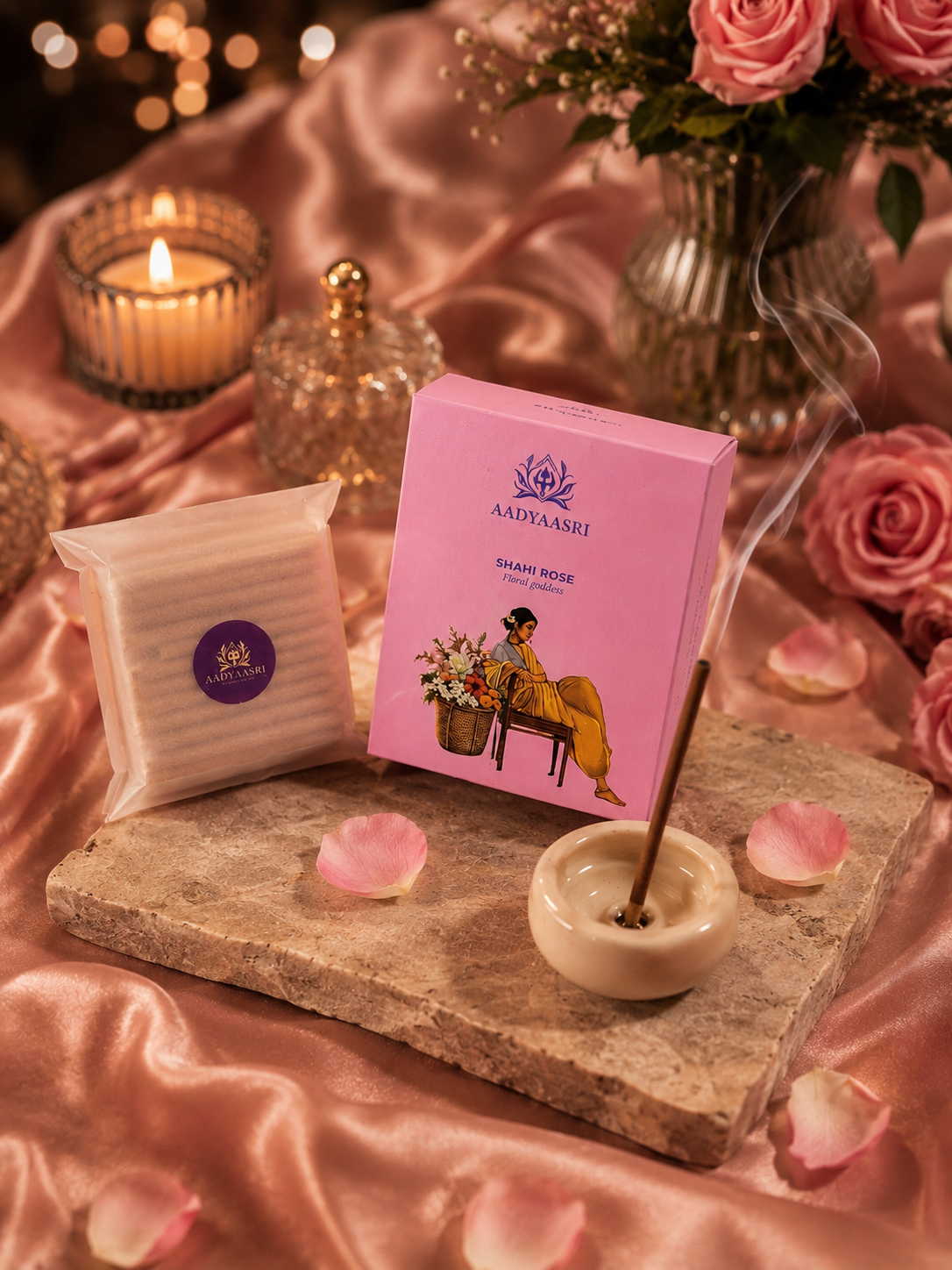 Shahi Rose Dhoop Sticks (Bamboo less)