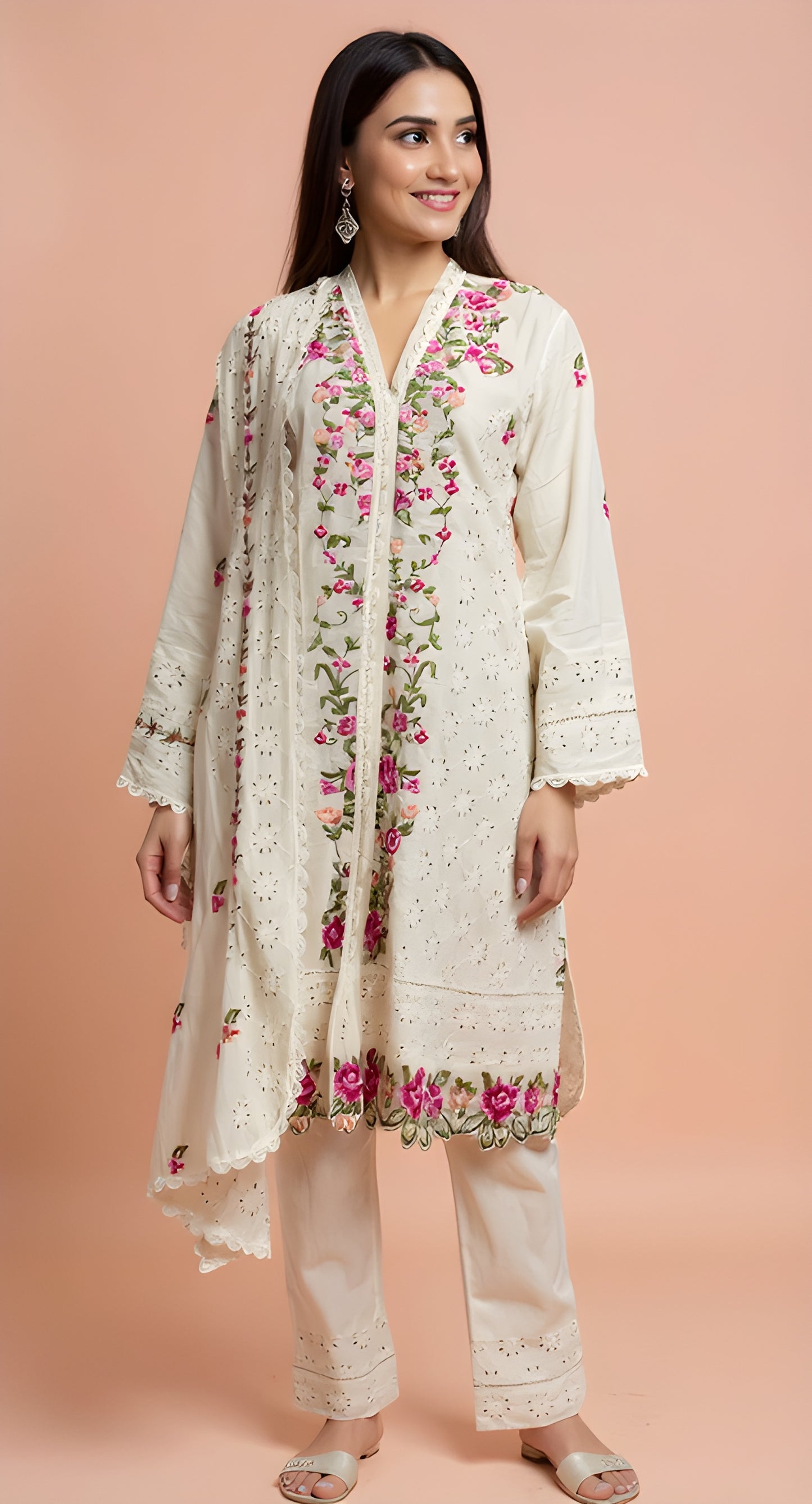 floral embroidery