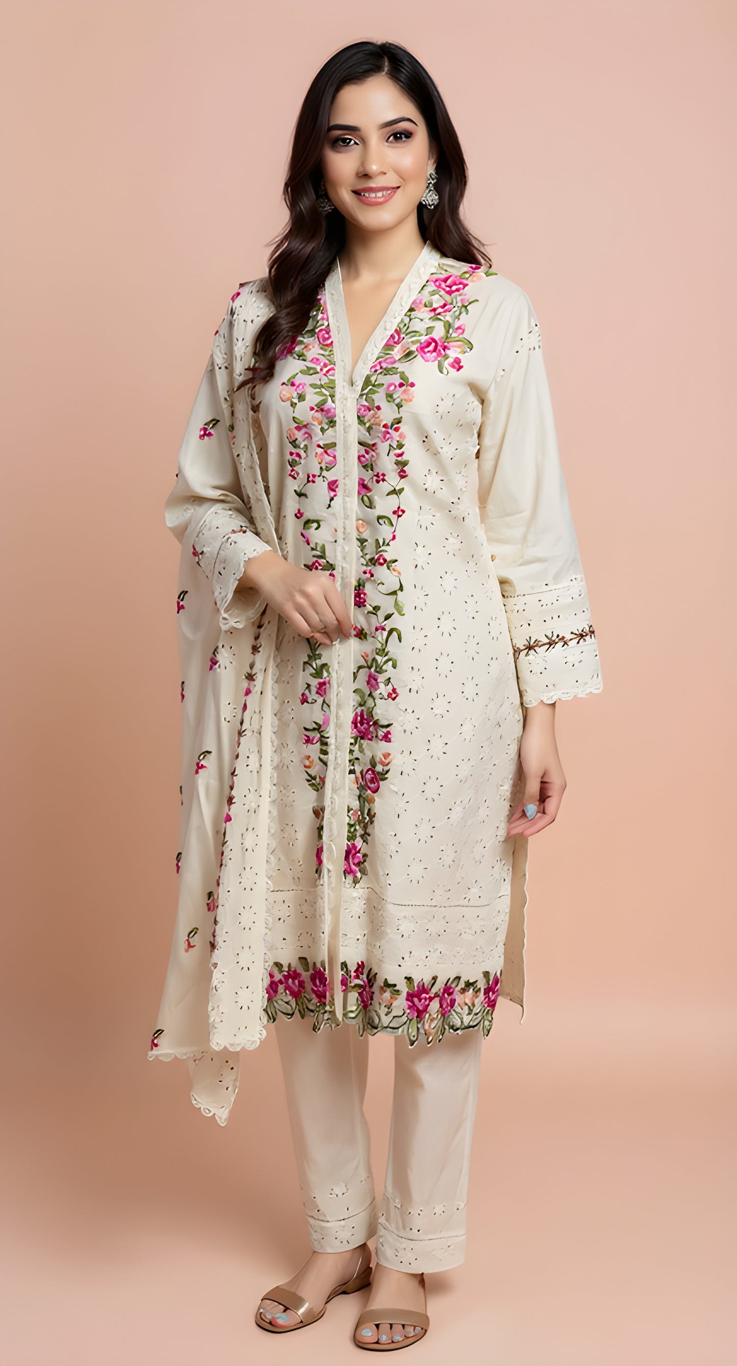 floral embroidery