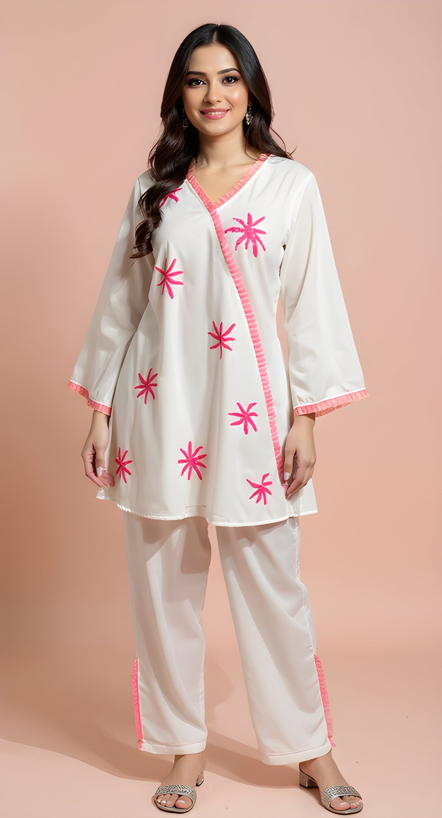 Blush Bloom Kurta Set 🌸