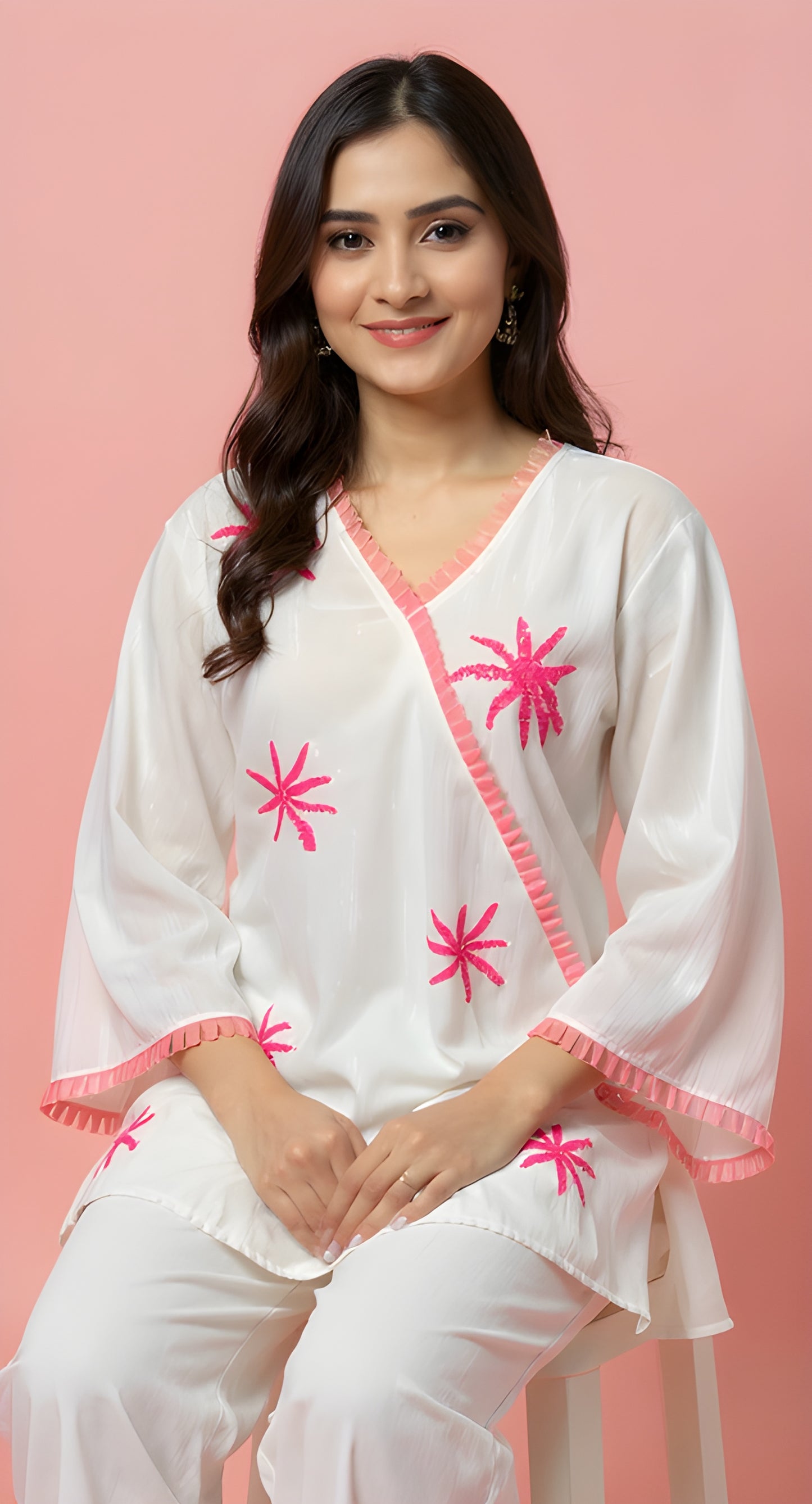 Blush Bloom Kurta Set 🌸