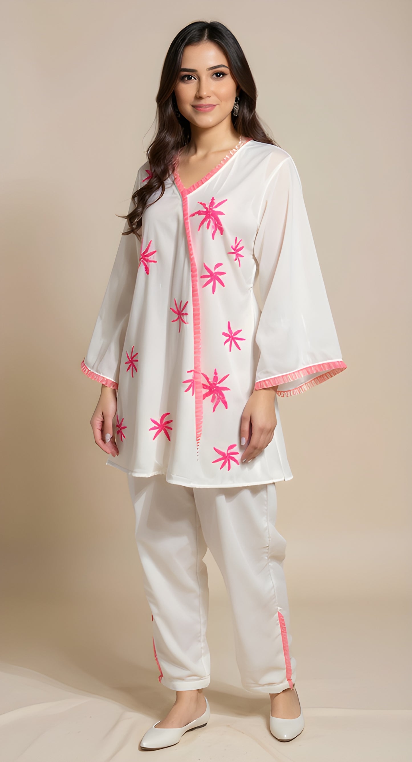 Blush Bloom Kurta Set 🌸