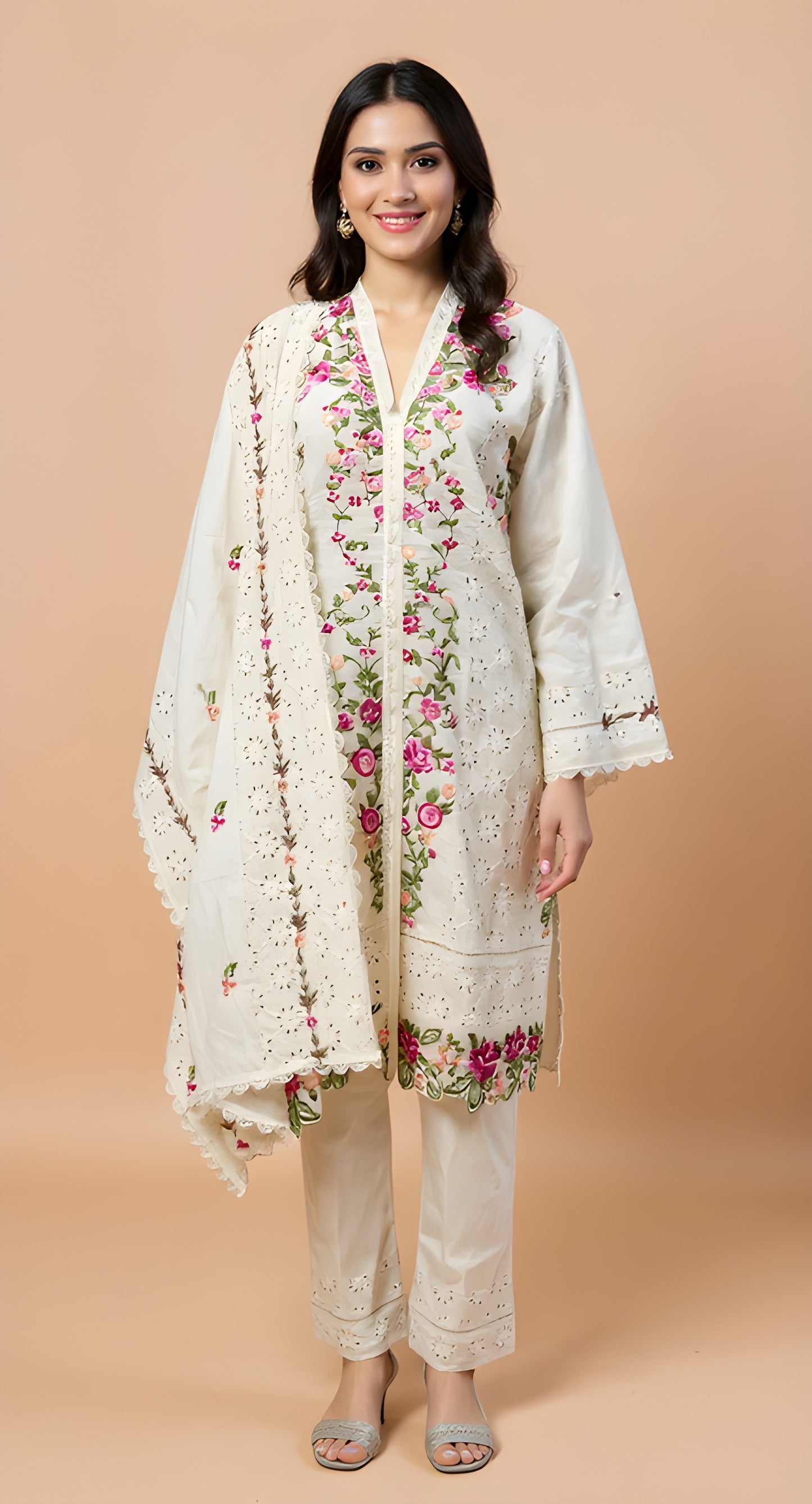 floral embroidery