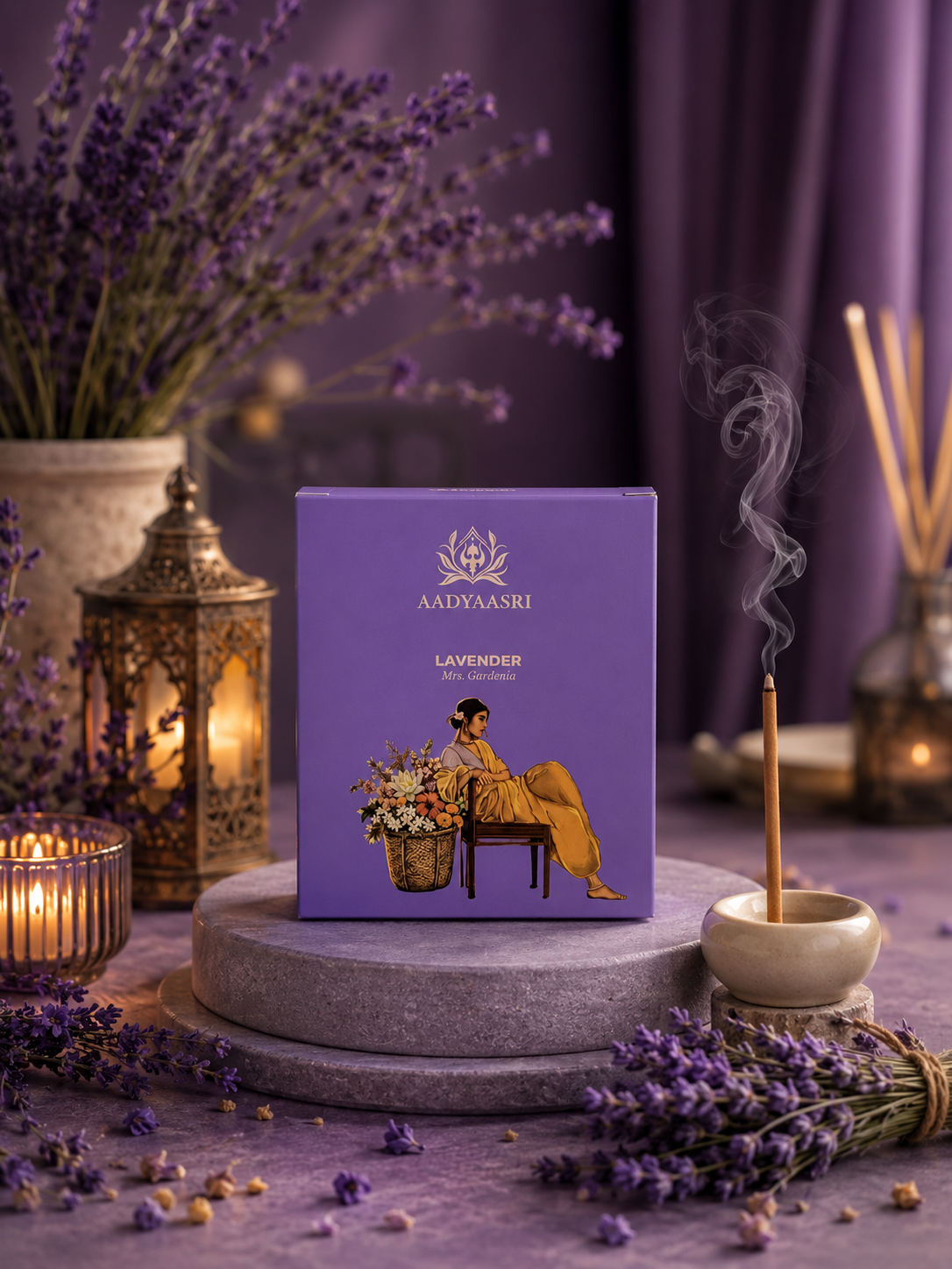 Lavender Dhoop Sticks (Bamboo less)