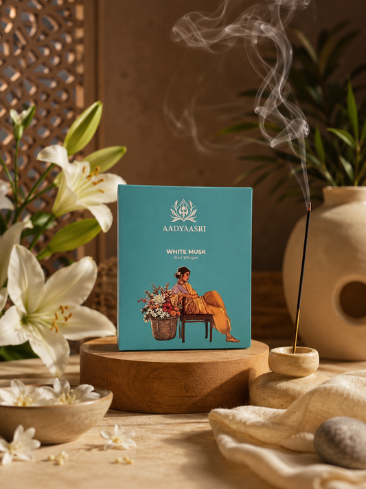 White Musk Dhoop Sticks (Bamboo less)