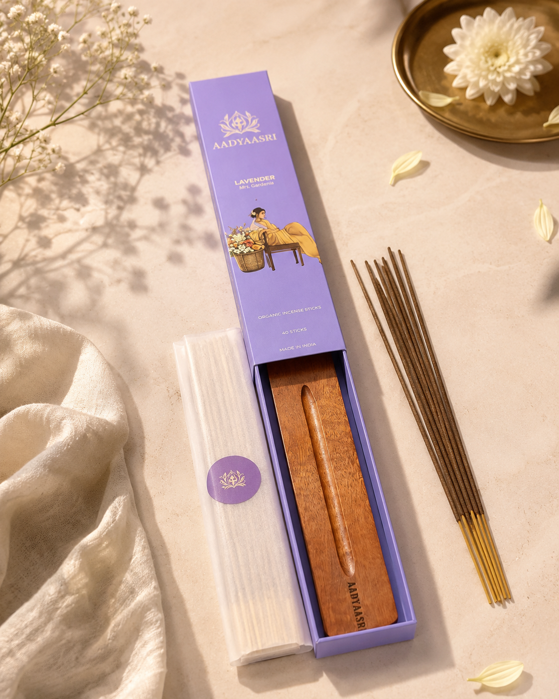 Lavender 100% Organic incense stick