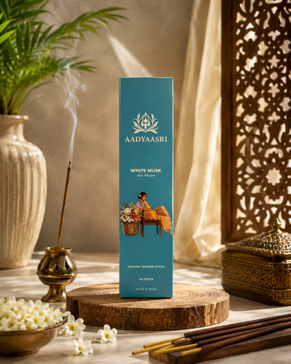 White Musk 100% organic incense stick