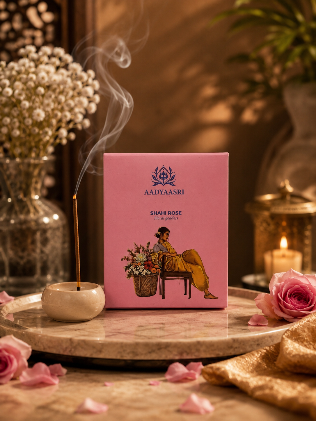 Shahi Rose Dhoop Sticks (Bamboo less)