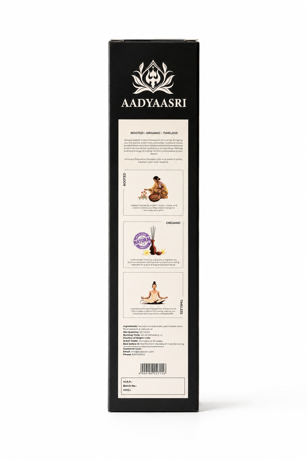 Oud 100% Organic Incense Sticks