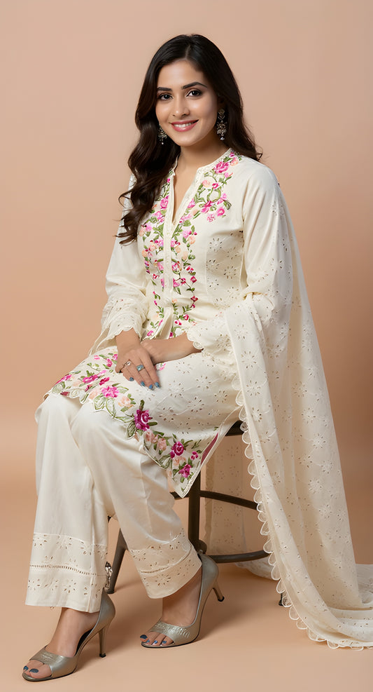 floral embroidery