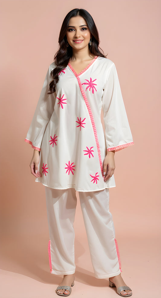 Blush Bloom Kurta Set 🌸